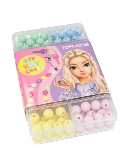 Topmodel porte-clés diy perles