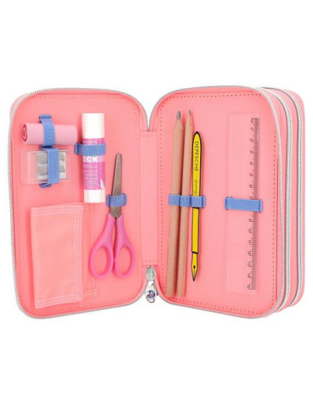 Topmodel trousse 3 compartiments avec paillettes réversibles