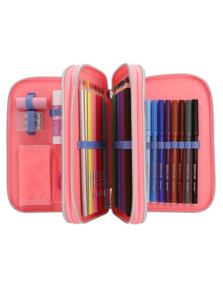Topmodel trousse 3 compartiments avec paillettes réversibles