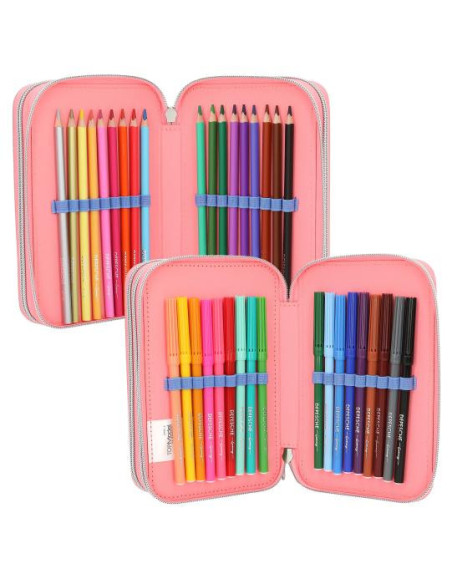 Topmodel trousse 3 compartiments avec paillettes réversibles