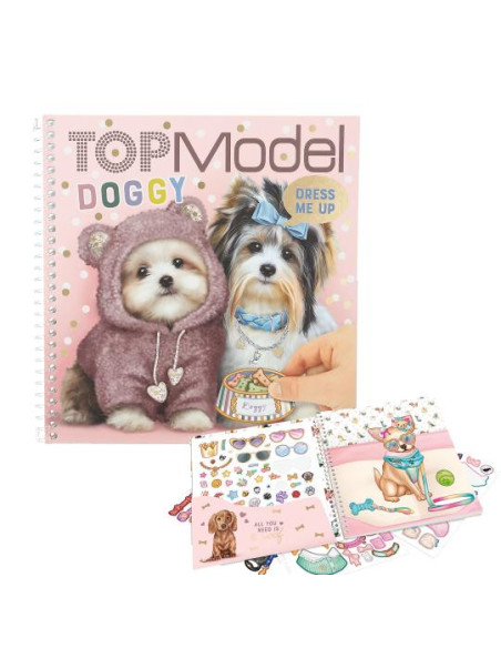 Topmodel dress me up album autocollants doggy