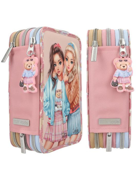 Topmodel trousse 3 compartiments team teddy