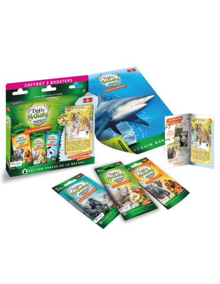 Coffret Tigre Défis Nature Protect (3 Boosters + 1 carte Totem) - Bioviva