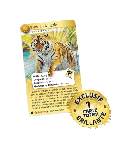 Coffret Tigre Défis Nature Protect (3 Boosters + 1 carte Totem) - Bioviva