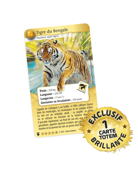 Coffret Tigre Défis Nature Protect (3 Boosters + 1 carte Totem) - Bioviva