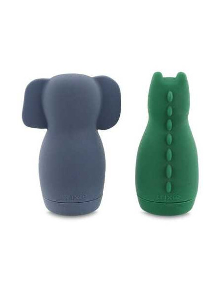 Jouets de bain aspergeur - Mrs. Elephant & Mr. Crocodile - Trixie