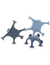 Jeu de ventouse animaux 3 pcs - La famille de Mrs. Elephant bleue - Trixie
