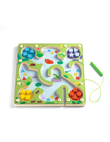 Jeu educatif bois - frogymaze - djeco