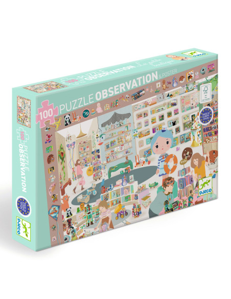 Puzzle observation - la petite boutique -100 pcs - djeco