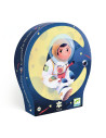 Puzzle silhouette - un astronaute dans la lune - 36 pcs - djeco
