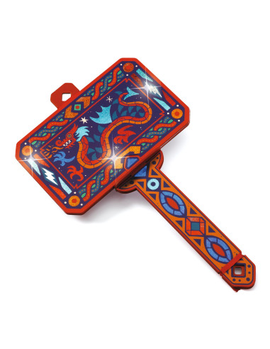 Bouclier marteau diy - comme un viking - djeco
