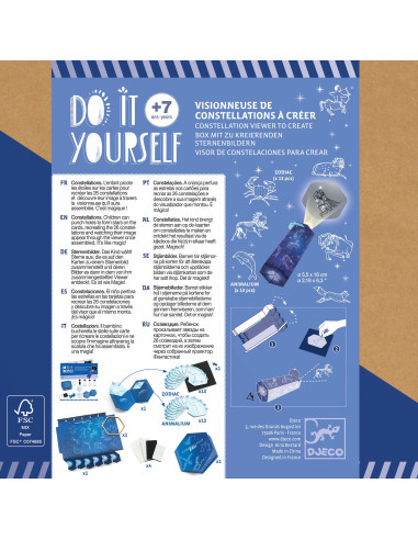 Visionneuse constellations diy - constellations - djeco