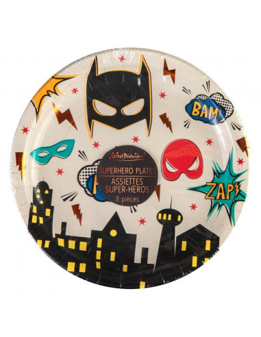 Petites assiettes Superhero