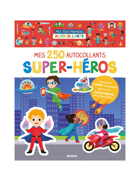 Mes tout premiers autocollants - 250 autocollants - Super-héros