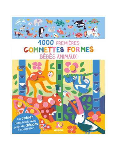 Mes tout premiers autocollants - 1000 premières gommettes formes bébés animaux