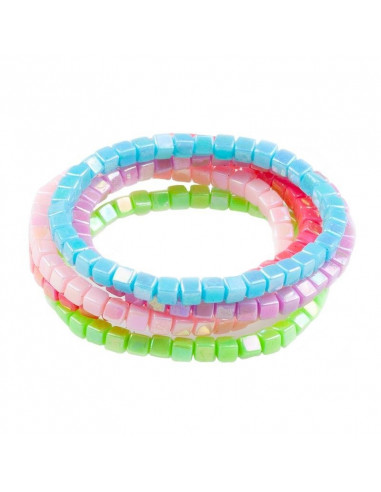Ensemble de 5 bracelets, arc-en-ciel