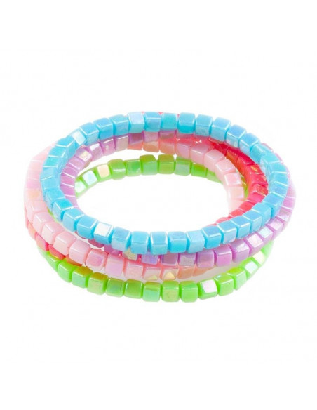 Ensemble de 5 bracelets, arc-en-ciel