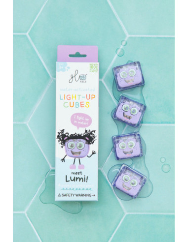 Cubes lumineux Lila violet - Glo pals