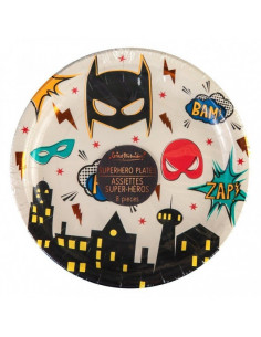 Grandes assiettes Superhero