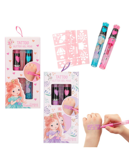 Princess Mimi Tattoo stylos gel paillettes