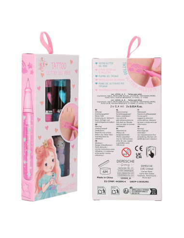 Princess Mimi Tattoo stylos gel paillettes