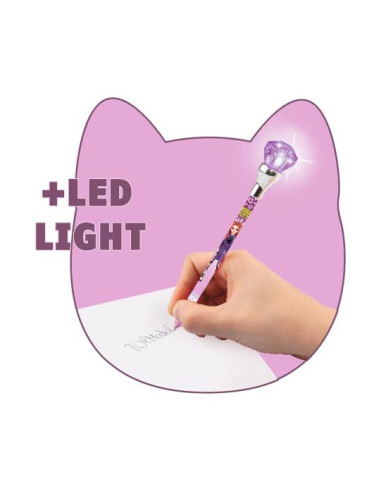 Topmodel stylo à bille avec lumière rebel kitty