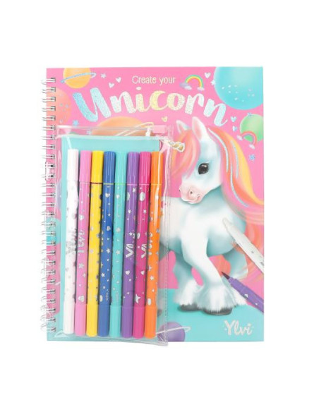 Ylvi Album à colorier avec set crayons