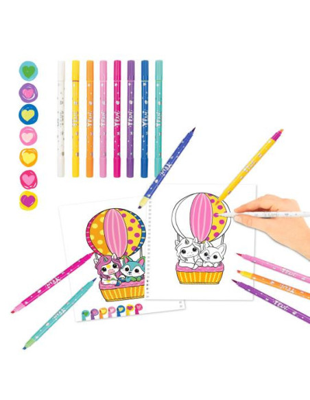 Ylvi Album à colorier avec set crayons
