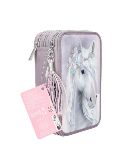 Miss melody trousse à 3 compartiments matelassée fantasy horses