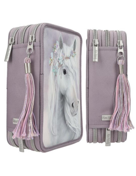 Miss melody trousse à 3 compartiments matelassée fantasy horses