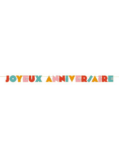 Guirlande lettres multi joyeux anniversaire