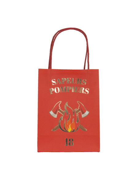 Sacs papier pompiers x 4