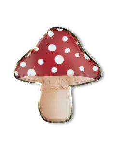 Assiettes champignon x 8