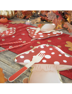 Assiettes champignon x 8 2