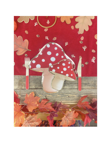 Serviettes champignons x 16