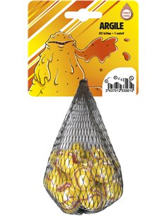 20 BILLES + 1 CALOT ARGILE