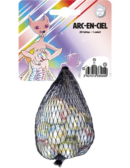 20 BILLES+1 CALOT ARC EN CIEL