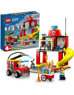 LEGO®CITY 60375 - LA CASERNE ET LE CAMION DES POMPIERS