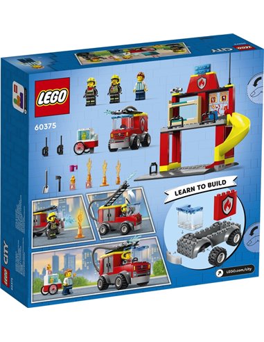 LEGO®CITY 60375 - LA CASERNE ET LE CAMION DES POMPIERS