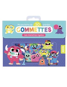Ma pochette de 50 grandes gommettes - Les monstres rigolos