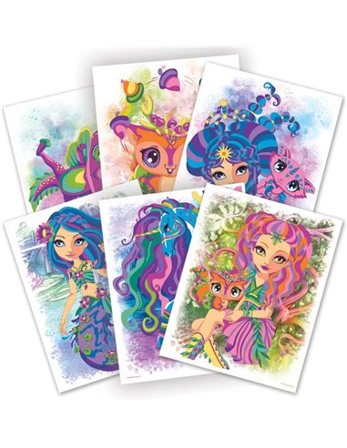 Carnet - coloriage par numéro - Nenuphia - nebulous stars
