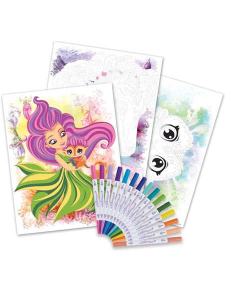 Carnet - coloriage par numéro - Nenuphia - nebulous stars
