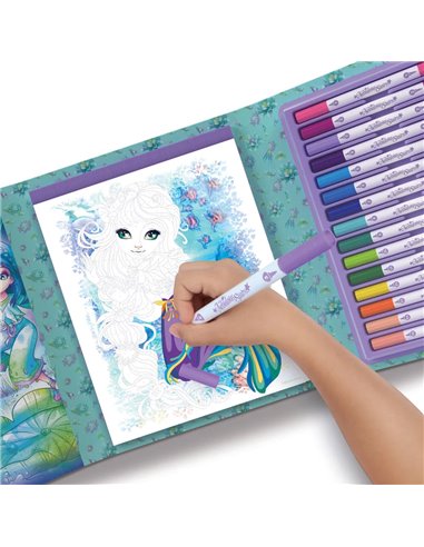 Carnet - coloriage par numéro - Nenuphia - nebulous stars