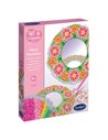 ART & CREATIONS - MIROIR MOSAIQUE A DIAMANTER FLEURS