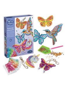 ART & CREATIONS - PORTE-CLES A DIAMANTER 2