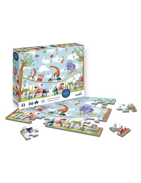 PUZZLE 36 P - Animaux Acrobates