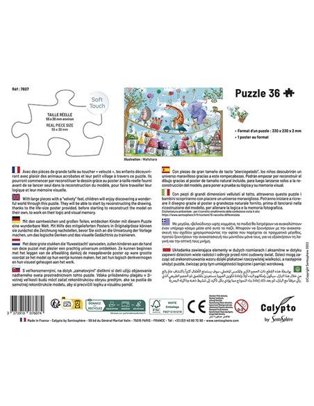 PUZZLE 36 P - Animaux Acrobates