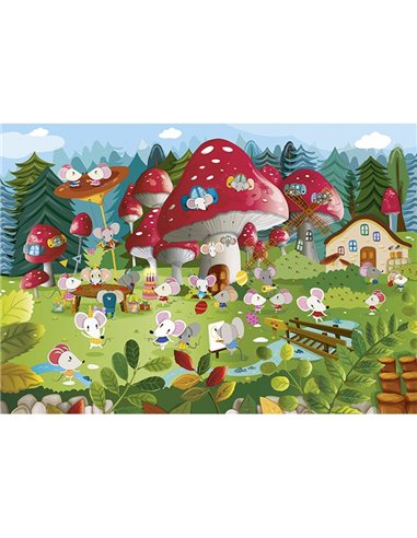 PUZZLE 54 P - Le Village des Souris