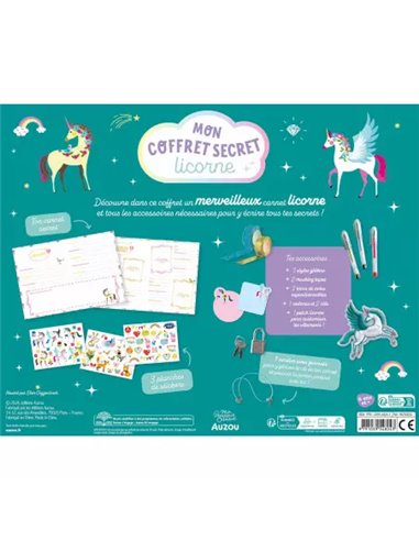 Mon coffret secret licorne - Auzou