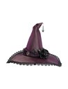 Chapeau de sorcière violet avec araignée